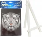 Diamantové malování Bílý tygr 15x20cm se stojánkem