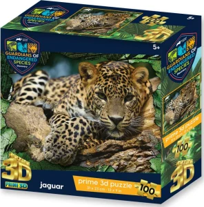 Puzzle Animal planet: Ohrožené druhy - Jaguár 3D 100 dílků