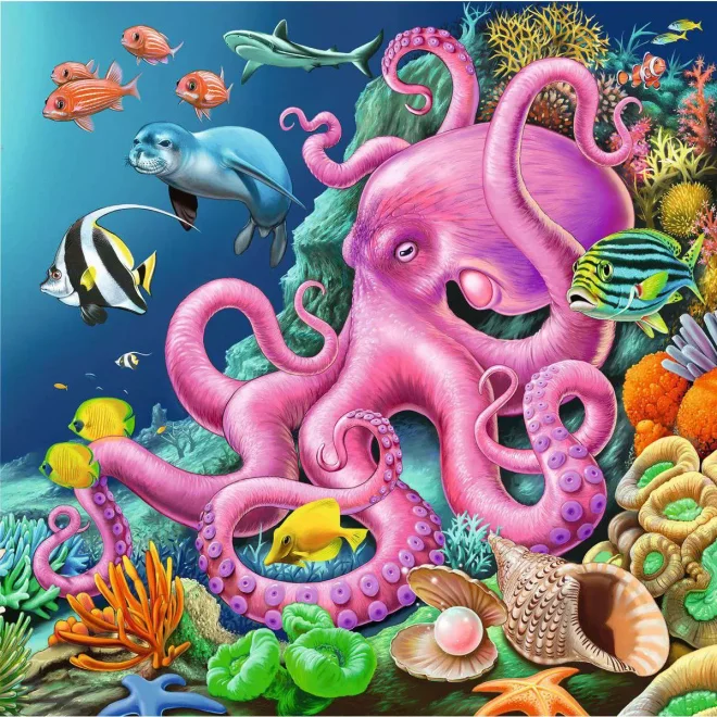Ravensburger Puzzle Život pod vodou 3x49 dielikov