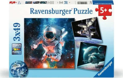 Puzzle Prieskum vesmíru 3x49 dielikov