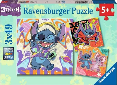 Puzzle Disney: Stitch 3x49 dílků