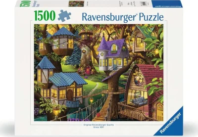 Puzzle Súmrak v korunách stromov 1500 dielikov