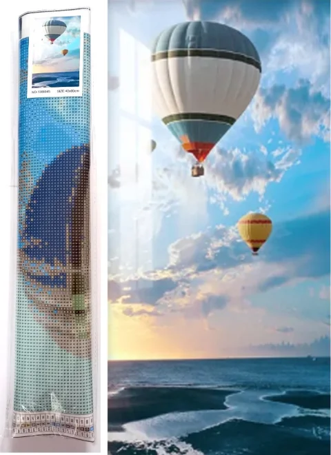 Norimpex Diamantové maľovanie Horúce balóny 80x40cm