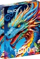 ENJOY Puzzle Modrý drak 1000 dielikov