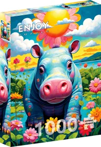 Puzzle Sluníčkový hrošík 1000 dielikov