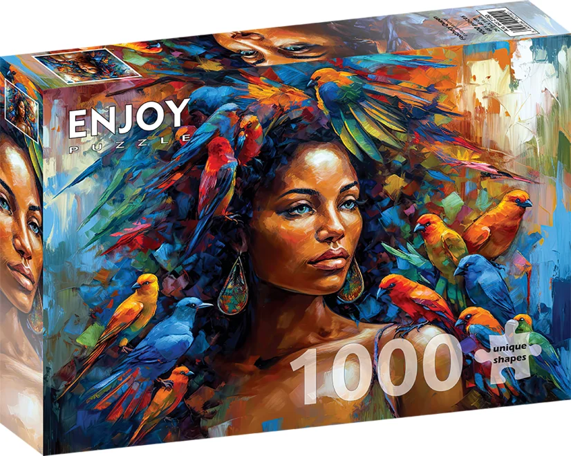 ENJOY Puzzle Perová kráľovná 1000 dielikov