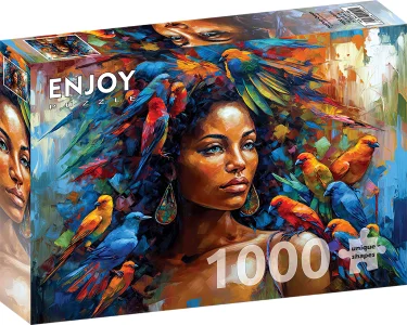 Puzzle Perová kráľovná 1000 dielikov