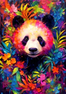 Puzzle Hravé pandí mládě 1000 dílků