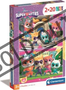 Puzzle Supermačičky 2x20 dielikov