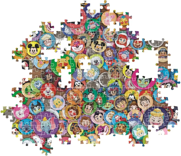 Clementoni Puzzle Impossible Disney odznaky 1000 dielikov
