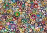 Clementoni Puzzle Impossible Disney odznaky 1000 dielikov
