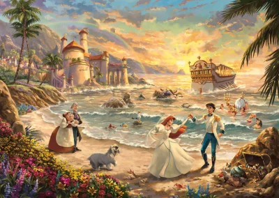 Puzzle Disney: Malá mořská víla - Oslava lásky 1000 dílků