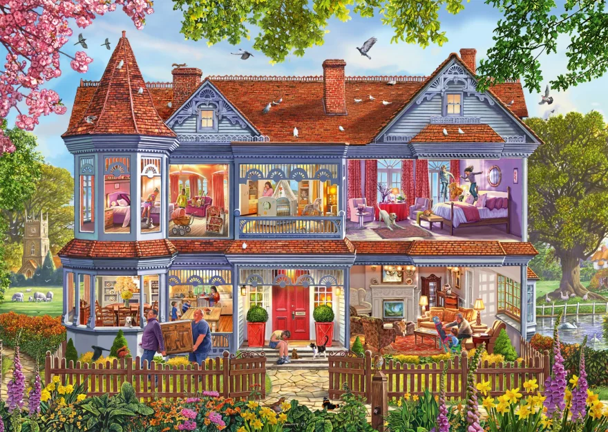 Schmidt Puzzle Dom na jar 1000 dielikov