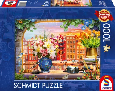 Puzzle Návšteva Amsterdamu 1000 dielikov