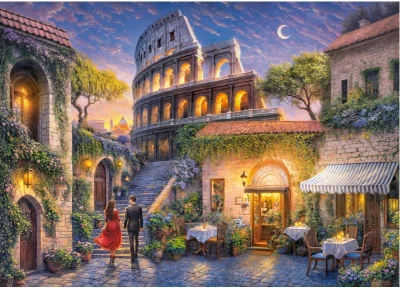 Puzzle Romantický Řím 1000 dílků