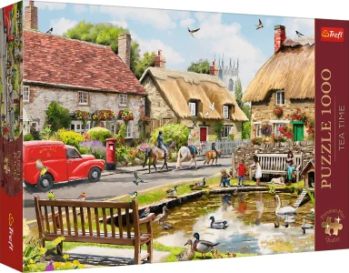 Puzzle Premium Plus Tea Time: Léto na vesnici 1000 dílků