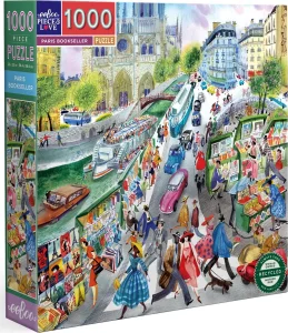 Čtvercové puzzle Bukinisté v Paříži 1000 dílků