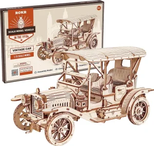 Rokr 3D dřevěné puzzle Historický automobil 298 dílků
