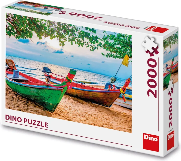Dino Puzzle Rybárske loďky 2000 dielikov