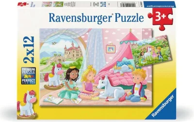 Puzzle Kráľovskí kamaráti 2x12 dielikov
