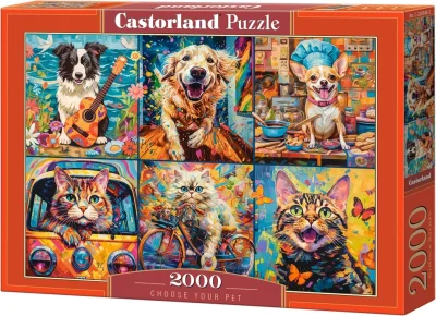 Puzzle Vyber si svého mazlíčka 2000 dílků
