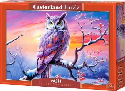 Puzzle Dokonalý večer so sovou 500 dielikov