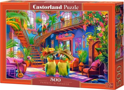 Puzzle Papoušci v ráji 500 dílků