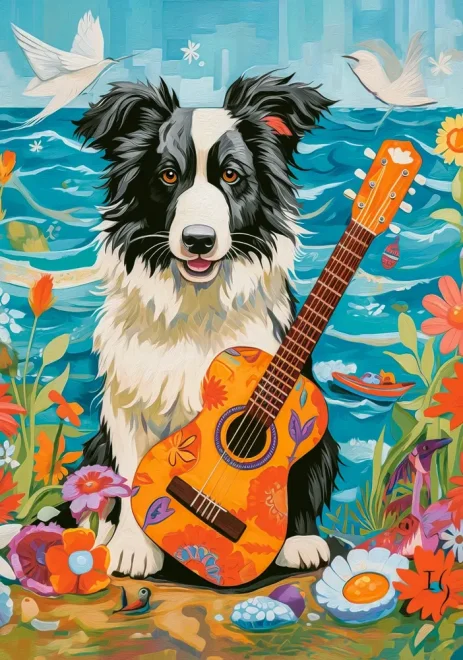 Castorland Puzzle Kólia, gitara a more 100 dielikov