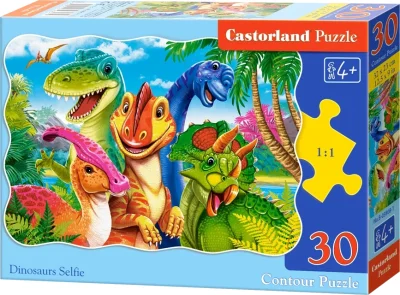 Puzzle Dinosaury selfie 30 dielikov