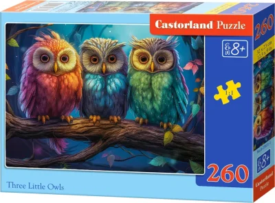 Puzzle Tri malé sovy 260 dielikov