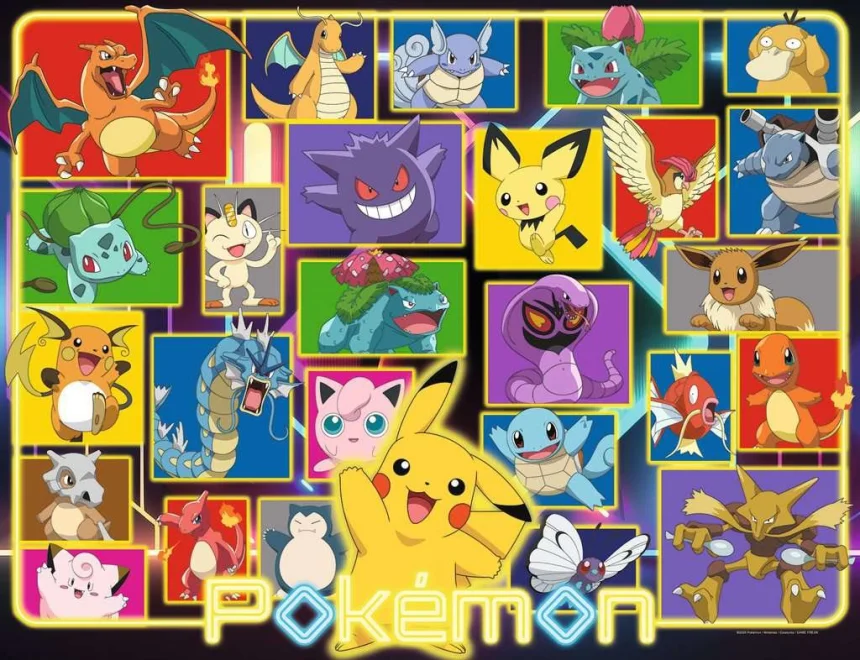 Ravensburger Puzzle Žiariaci Pokémoni 2000 dielikov