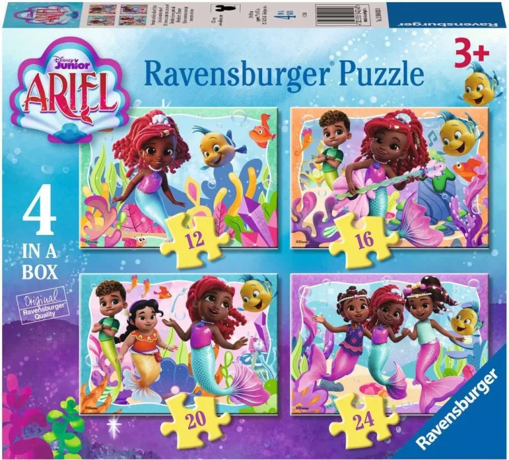 Ravensburger Puzzle Ariel 4v1 (12, 16, 20, 24 dielikov)