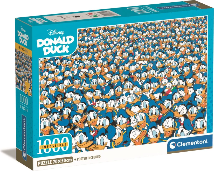 Clementoni Puzzle Impossible: Káčer Donald 1000 dielikov