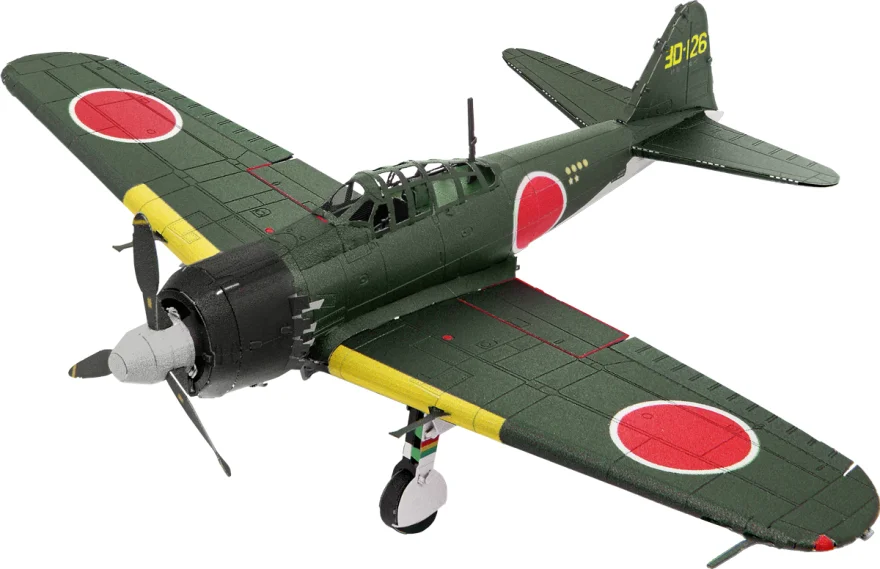 METAL EARTH 3D puzzle Mitsubishi Zero (farebný)
