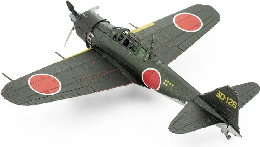 METAL EARTH 3D puzzle Mitsubishi Zero (farebný)