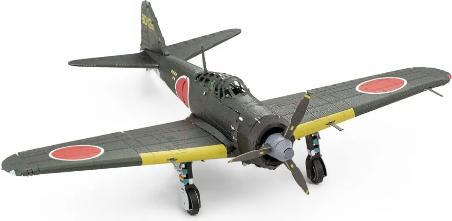 METAL EARTH 3D puzzle Mitsubishi Zero (farebný)