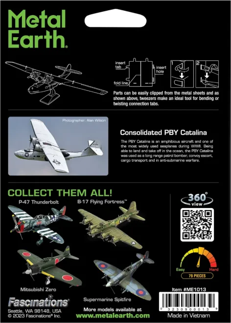 METAL EARTH 3D puzzle Hydroplán Consolidated PBY Catalina