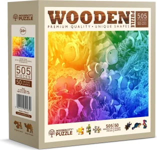 Dřevěné puzzle WOODEN CITY 505 dílků Tropické ryby