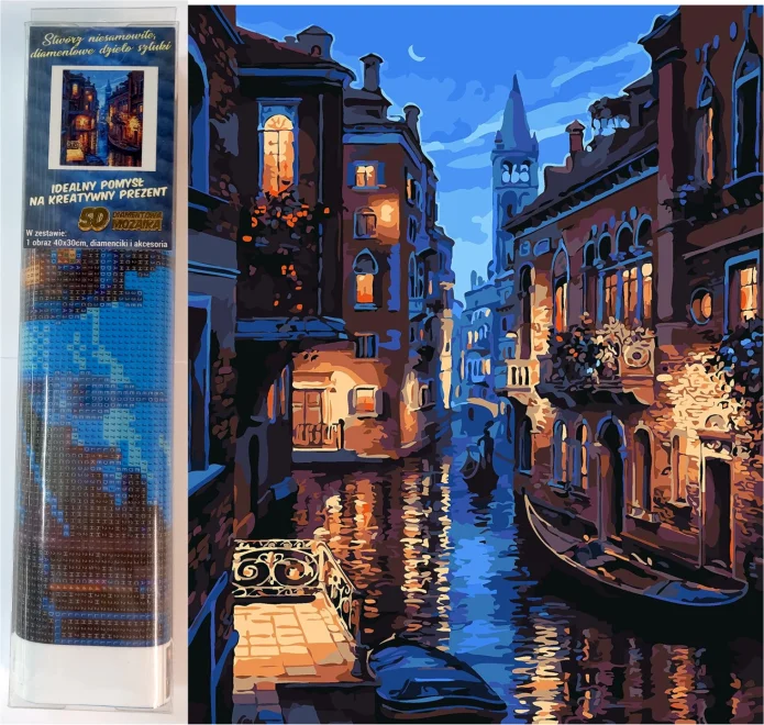 Norimpex Diamantové maľovanie Benátky 40x30cm