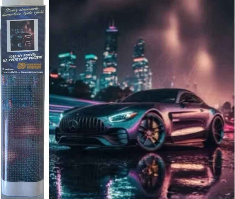 Norimpex Diamantové maľovanie Mercedez Benz 40x30cm