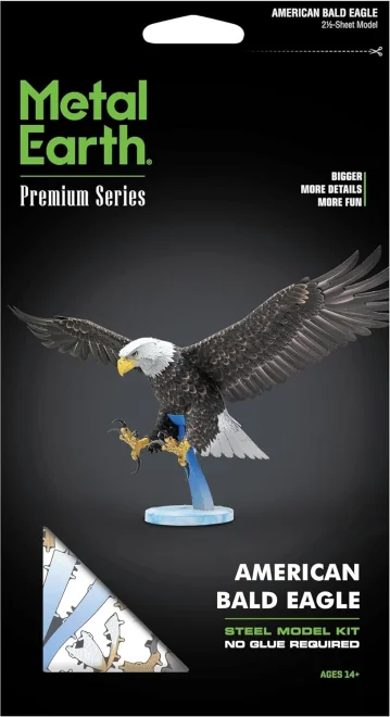 METAL EARTH 3D puzzle Premium Series: Orol bielohlavý