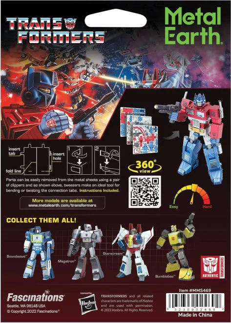 METAL EARTH 3D puzzle Transformers: Optimus Prime