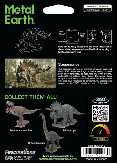METAL EARTH 3D puzzle Stegosaurus