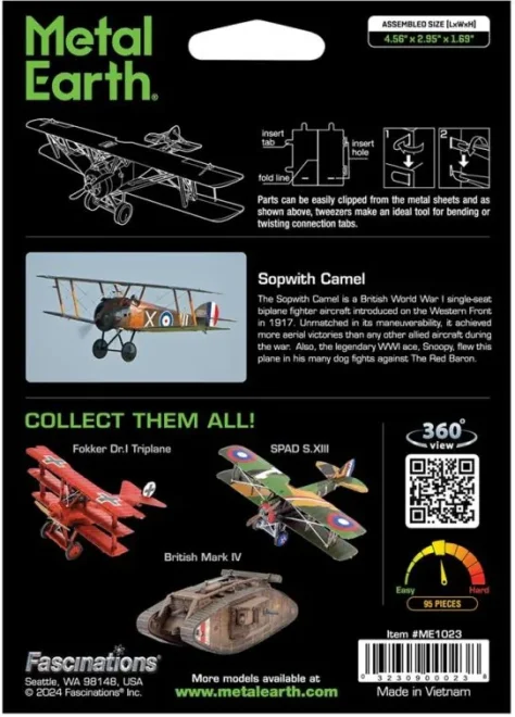 METAL EARTH 3D puzzle Sopwith Camel (1:76)