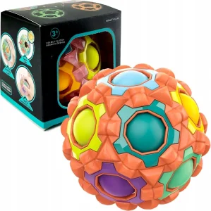 Hlavolam Massage Rainbow Ball oranžový