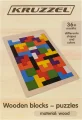 Kruzzel Drevené puzzle Tetris