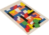 Kruzzel Drevené puzzle Tetris