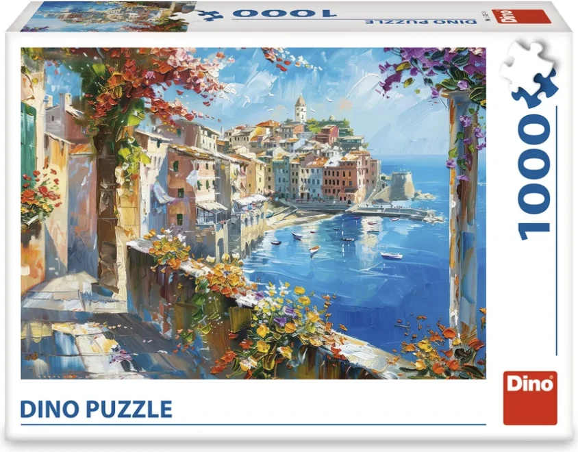 Dino Puzzle Stredomorské mestečko 1000 dielikov