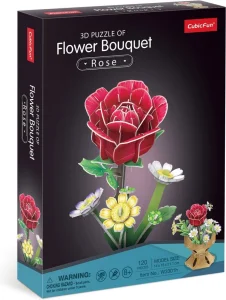 3D puzzle CUBICFUN Kytice: Růže 120 dílků