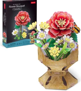 3D puzzle CubicFun Kytica: Kamélie 109 dielikov
